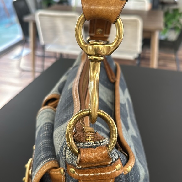 Vintage Coach Denim and Leather Bagette - Picture 14 of 15